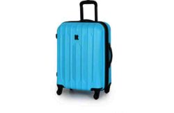 IT Luggage Medium 4 Wheel Expander Trolley Case - Blue